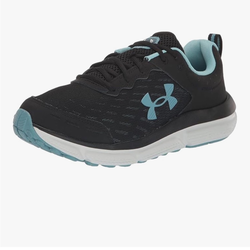 Under Armour Women’s Black and Teal Sneakers
